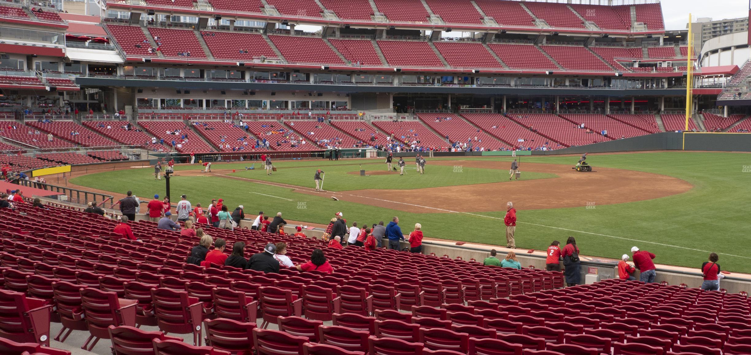 Seating view for Great American Ball Park Section 134