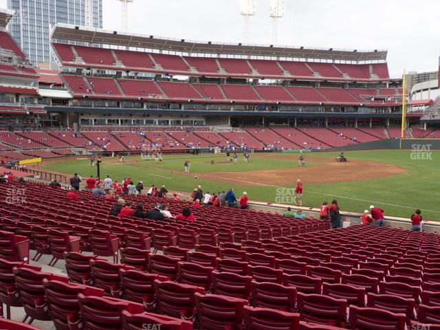 Seating view for Great American Ball Park Section 134