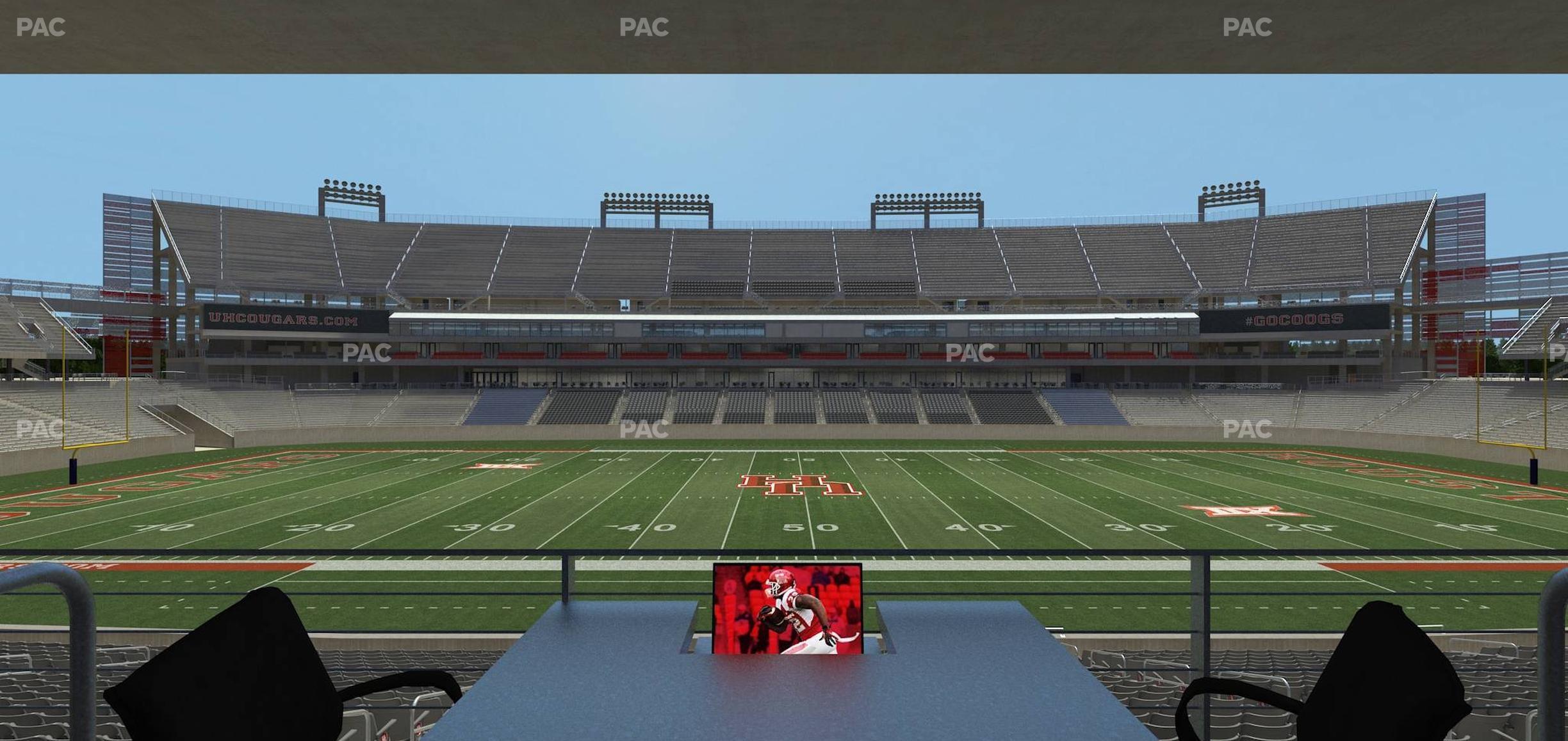 Seating view for TDECU Stadium Section Loge Box 35