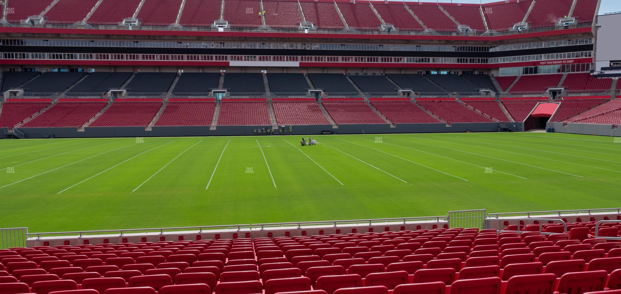 Seating view for Raymond James Stadium Section 110