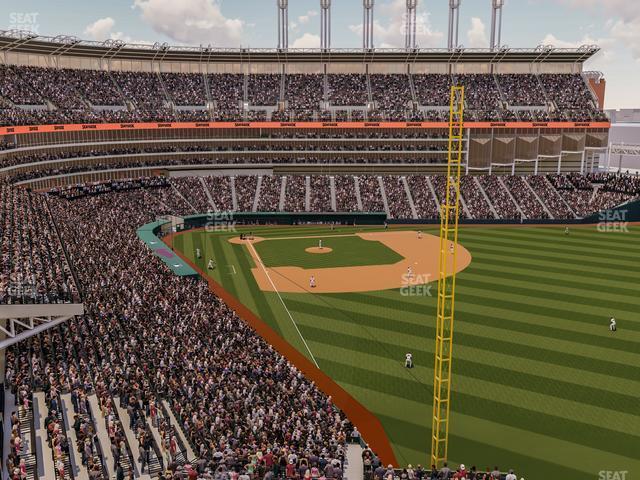 Seating view for Progressive Field Section 418