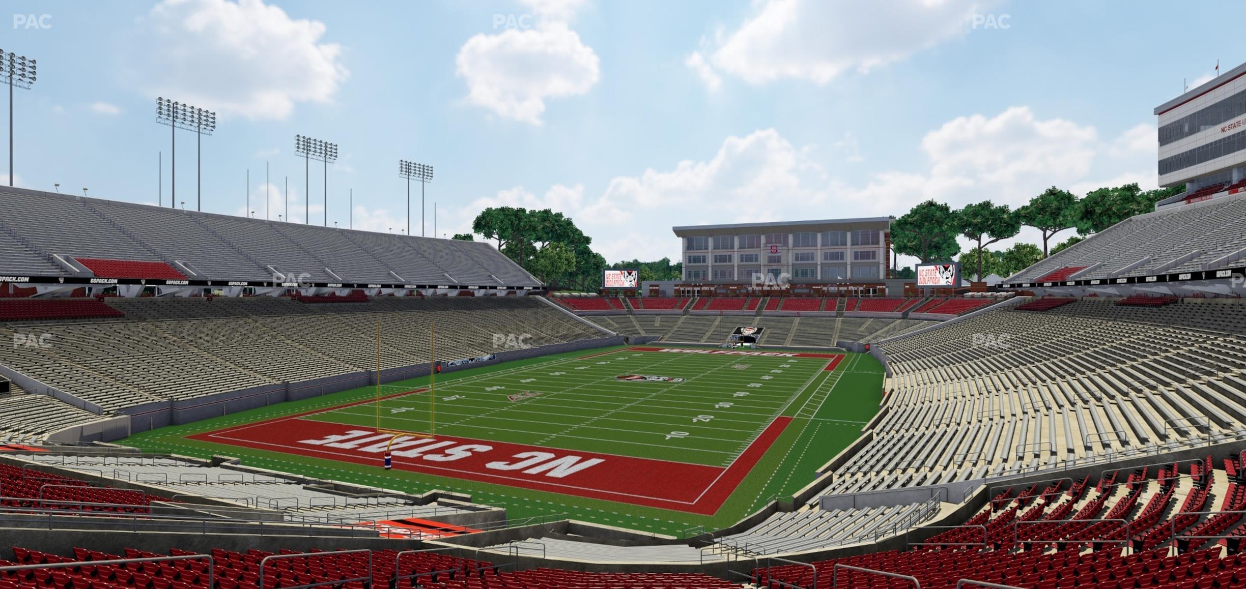 Seating view for Carter-Finley Stadium Section 218