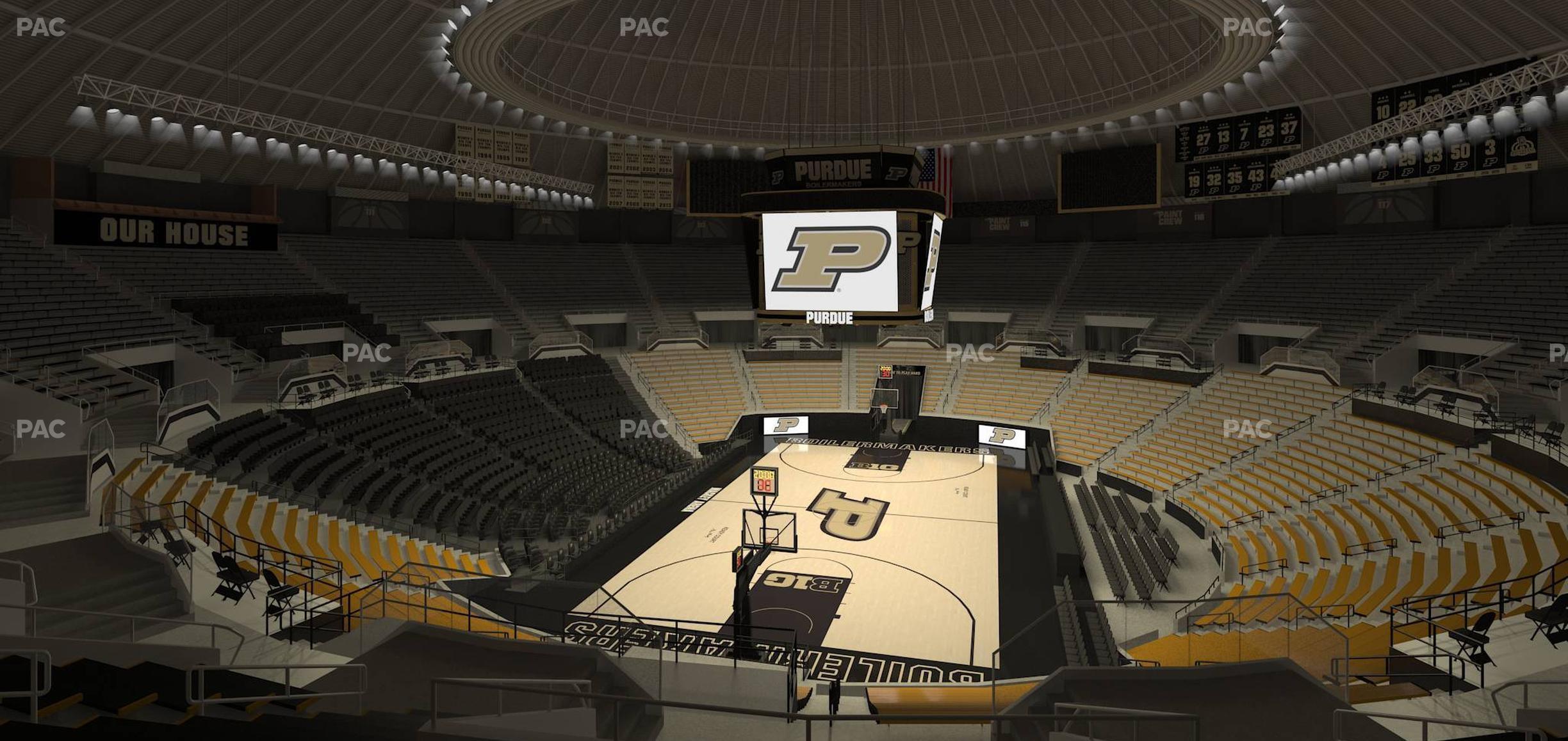 Seating view for Mackey Arena Section Upper 105