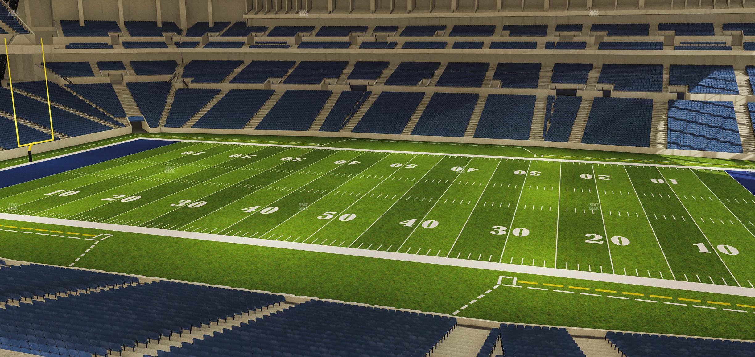 Seating view for Lucas Oil Stadium Section 338