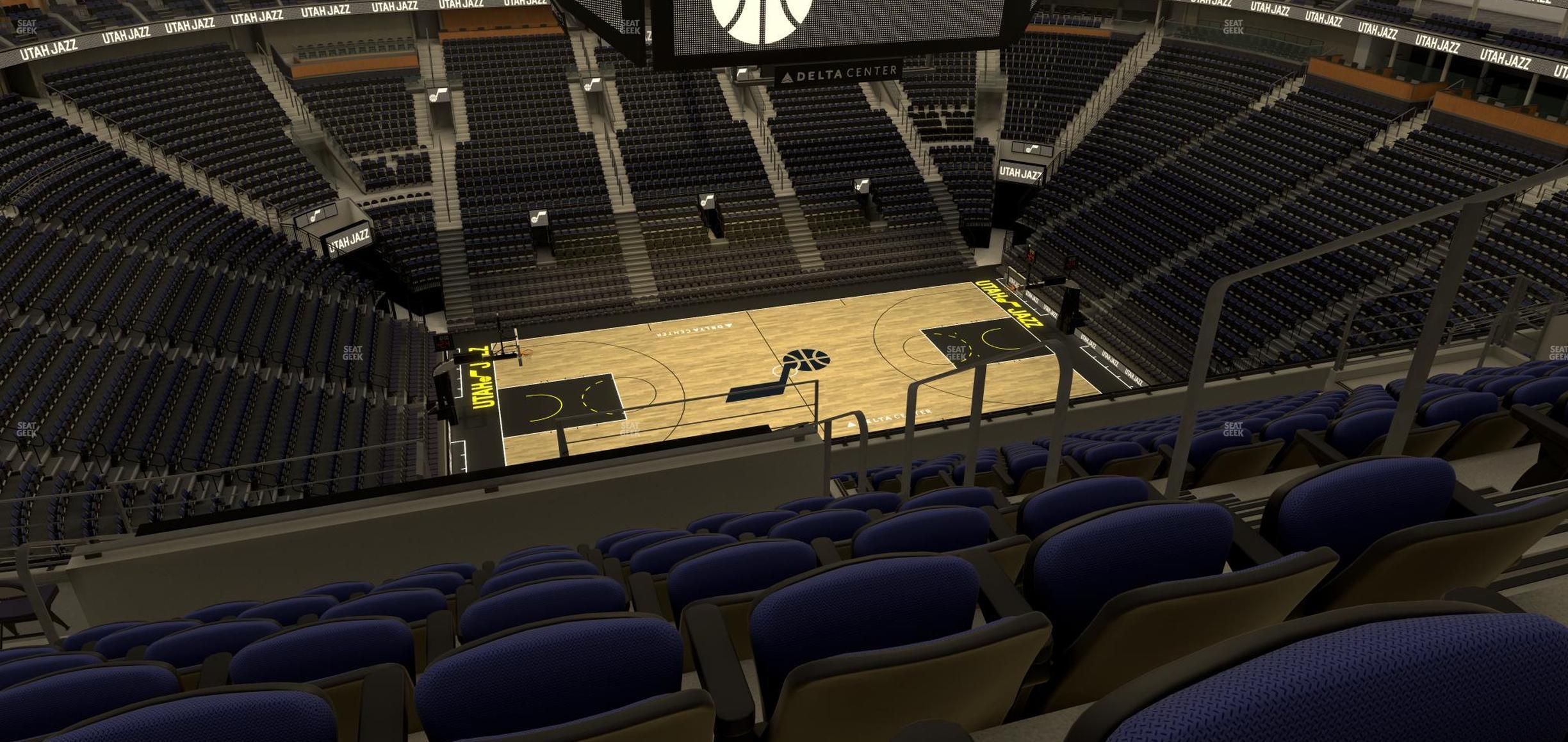 Seating view for Delta Center Section 114