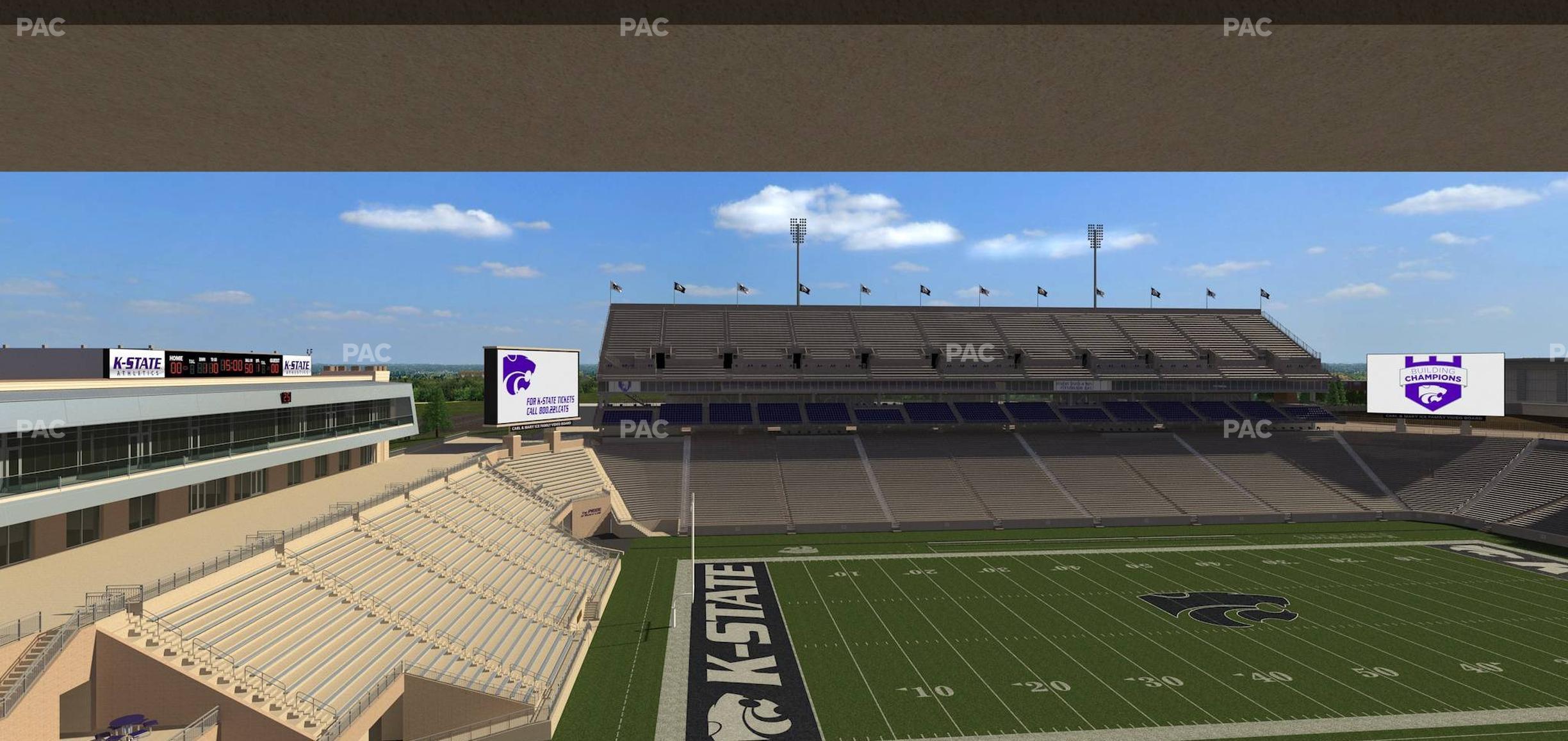 Seating view for Bill Snyder Family Stadium Section Loge 302