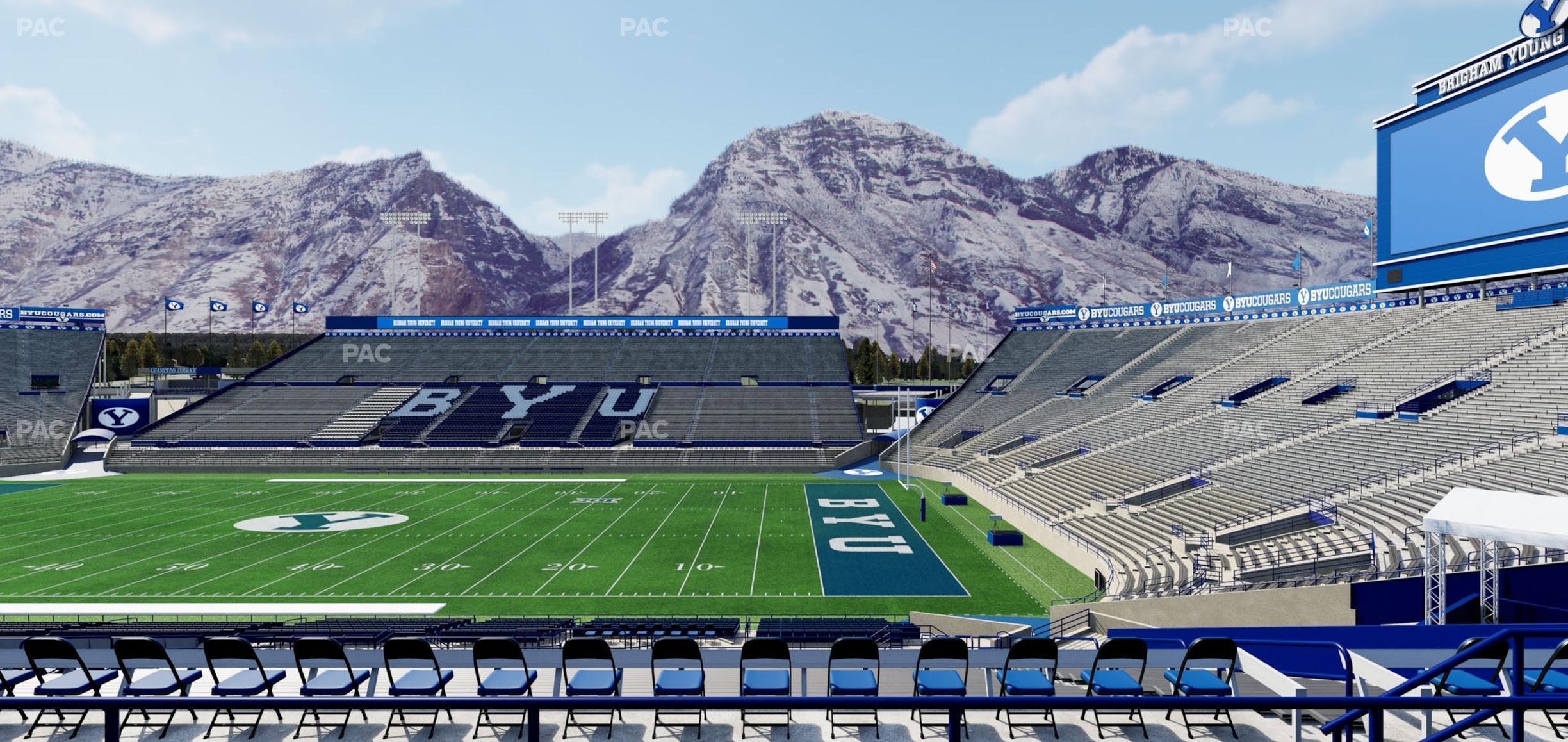 Seating view for LaVell Edwards Stadium Section 102