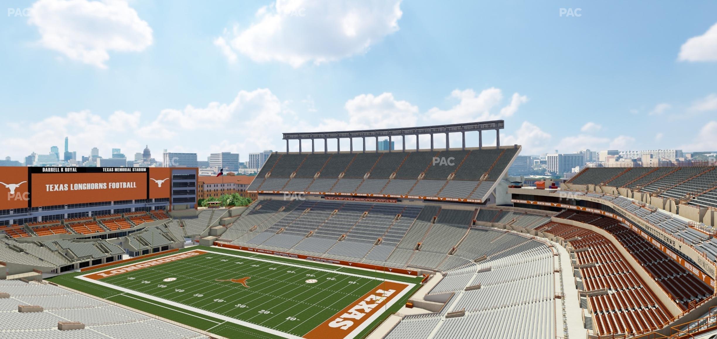 Seating view for Darrell K Royal - Texas Memorial Stadium Section 122