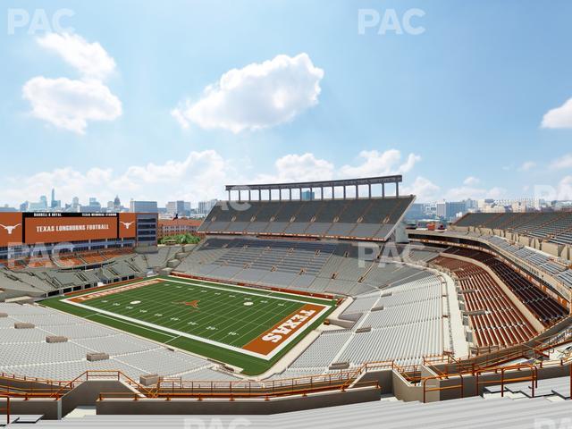 Seating view for Darrell K Royal - Texas Memorial Stadium Section 122