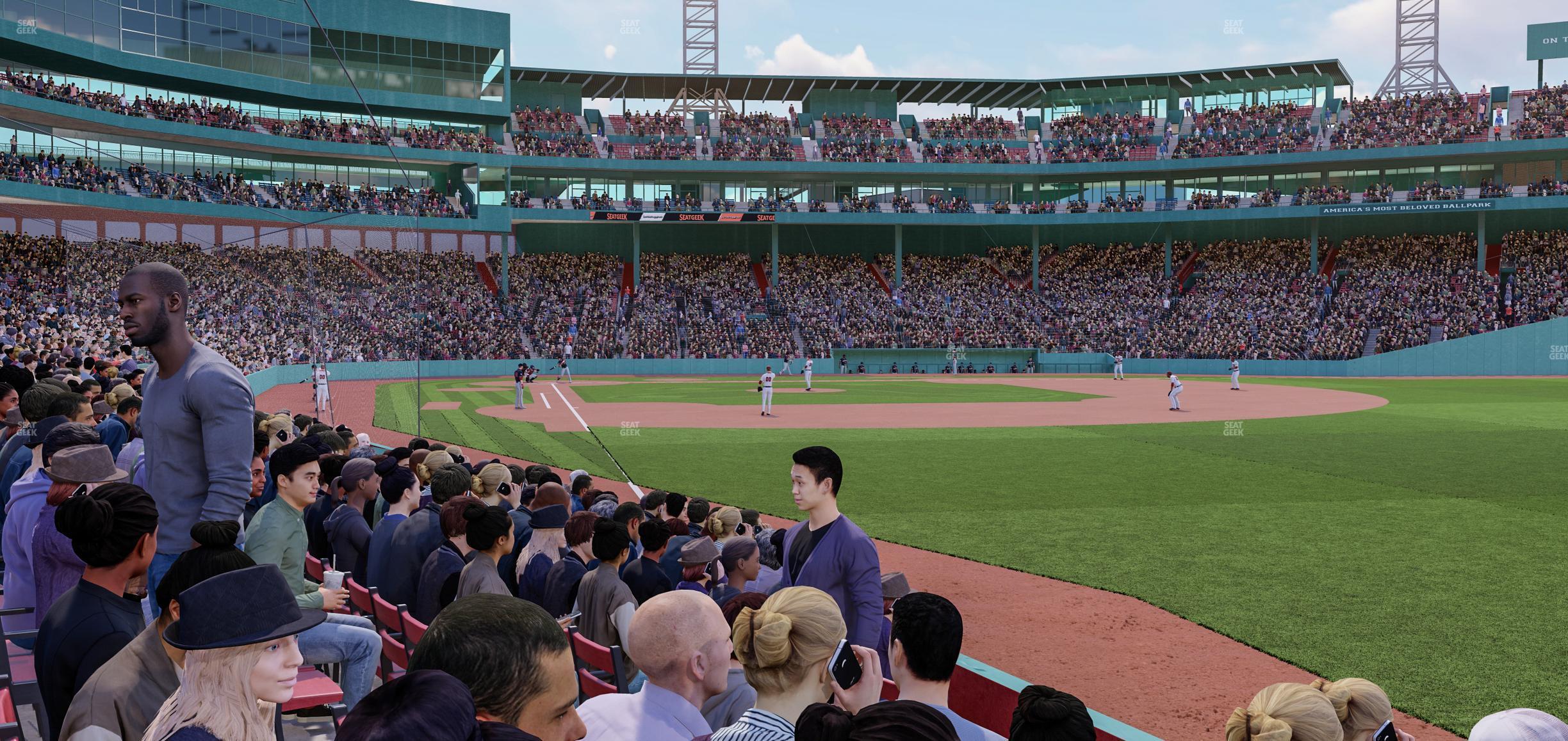 Seating view for Fenway Park Section Right Field Box 6