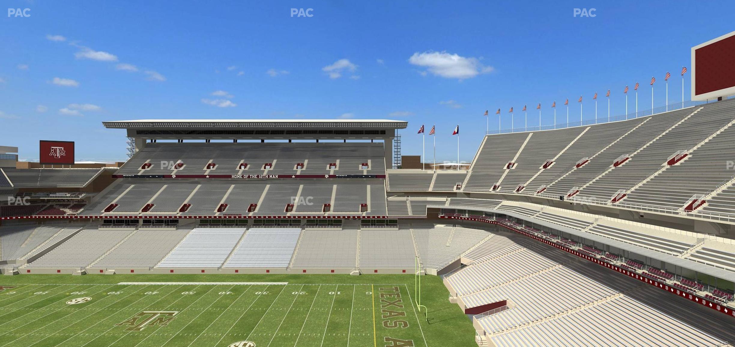 Seating view for Kyle Field Section 303