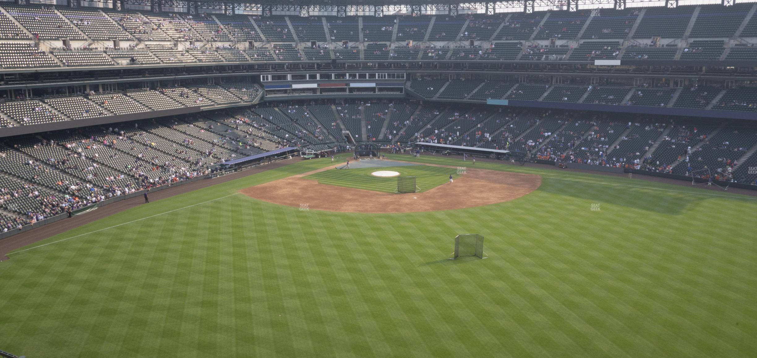 Seating view for Coors Field Section Lower 302