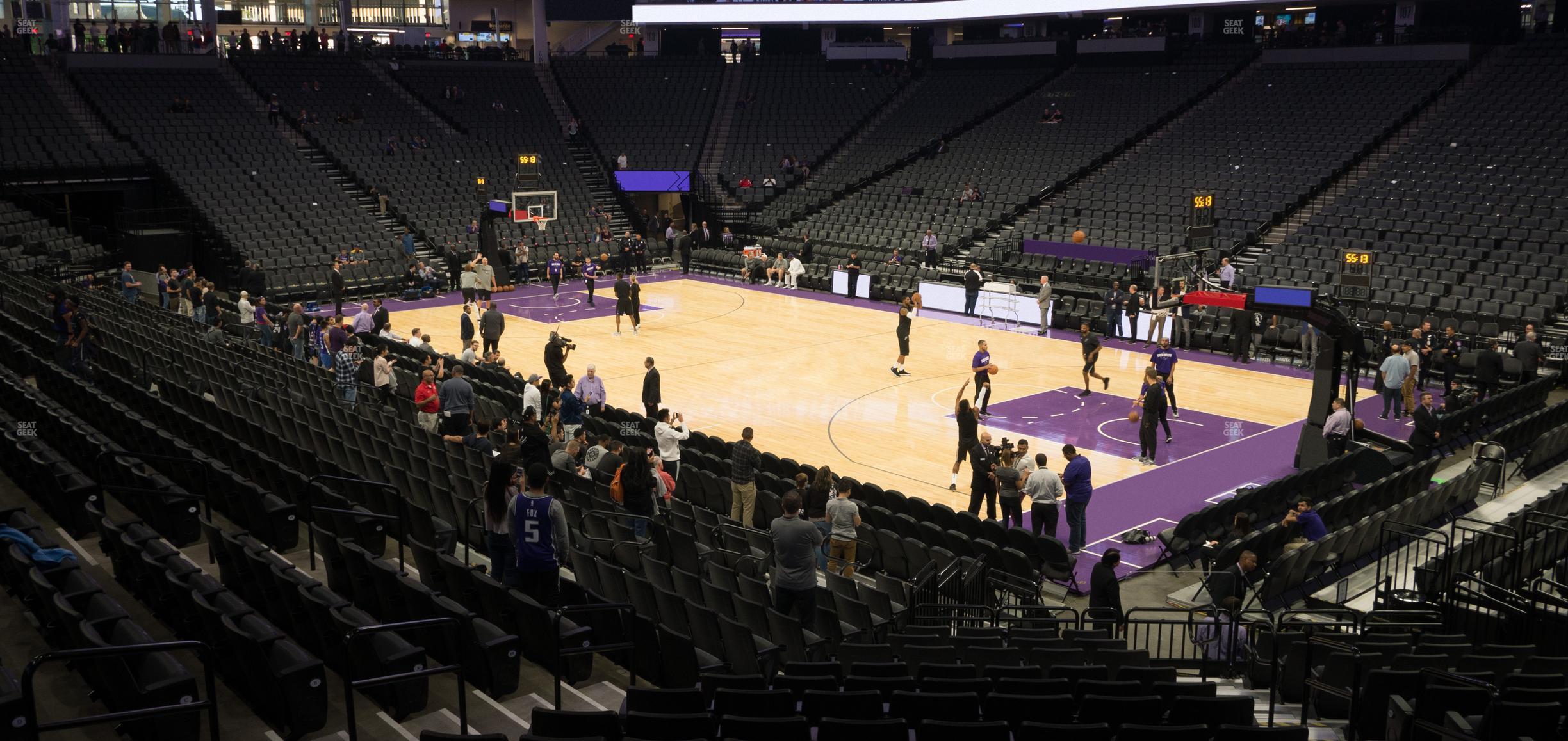 Seating view for Golden 1 Center Section 117