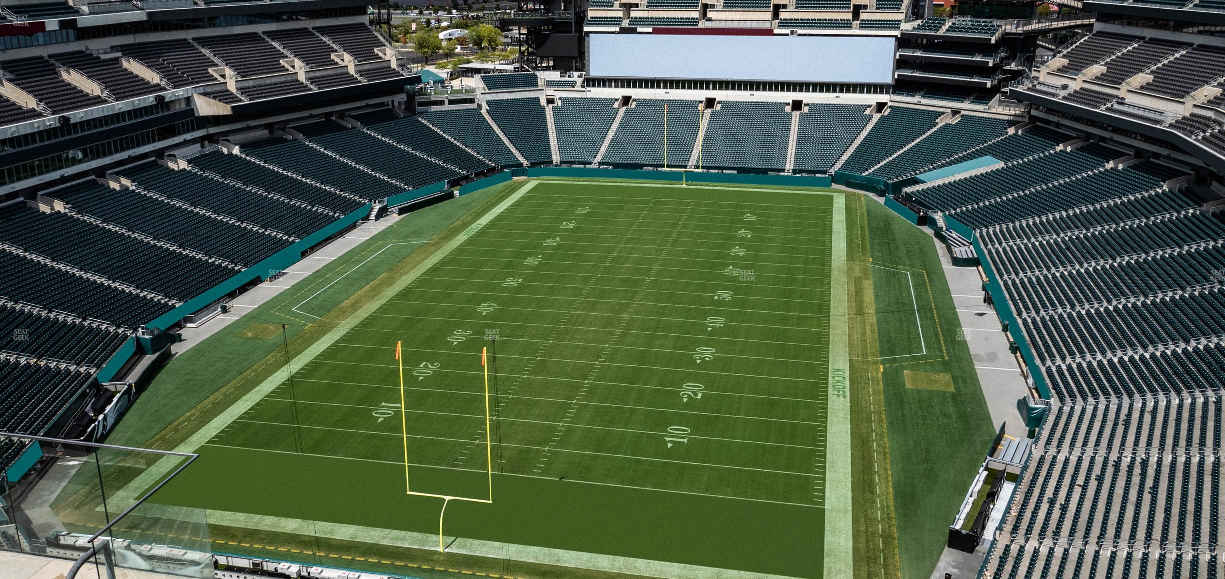 Seating view for Lincoln Financial Field Section 214