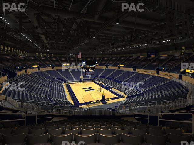 Seating view for Crisler Center Section 234