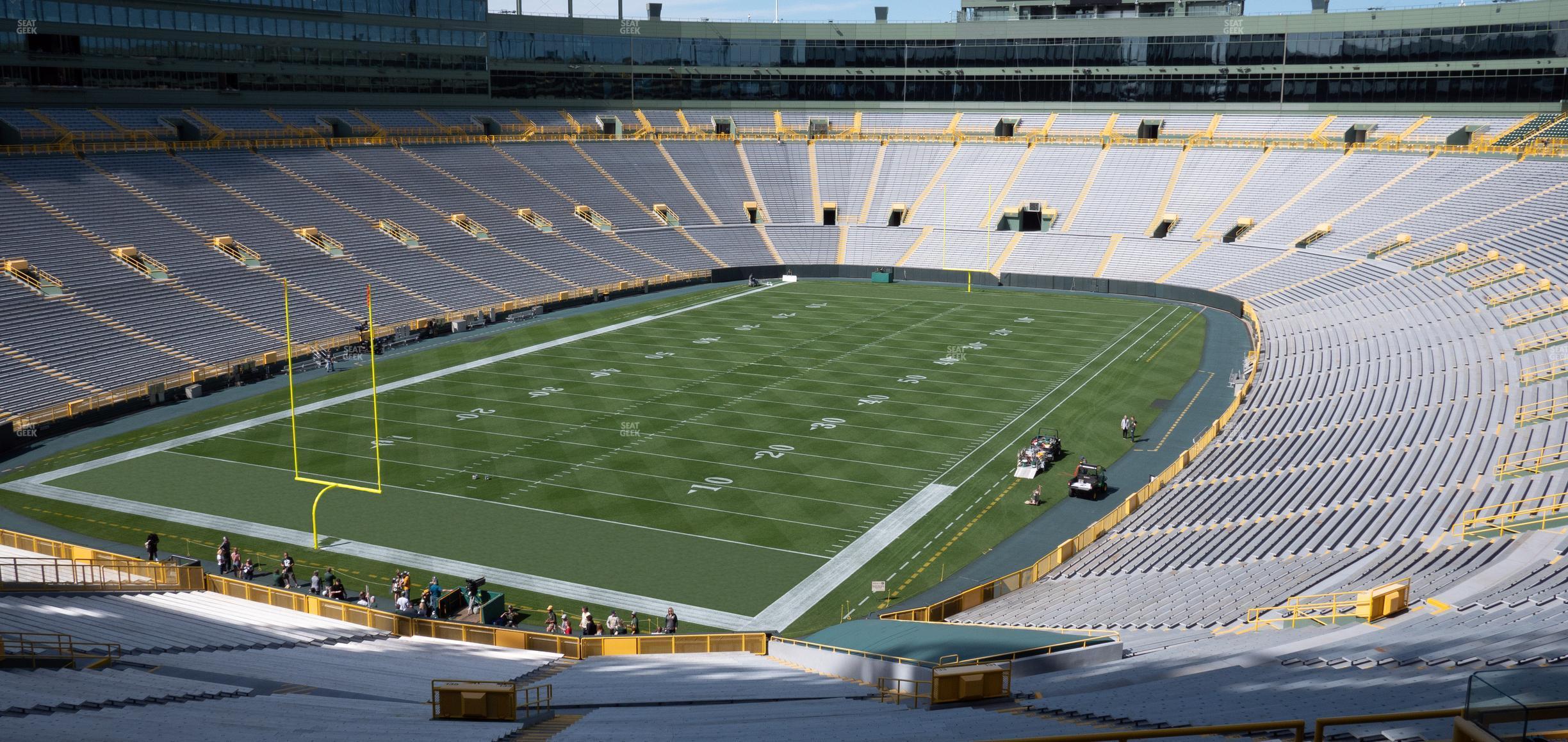 Seating view for Lambeau Field Section 347