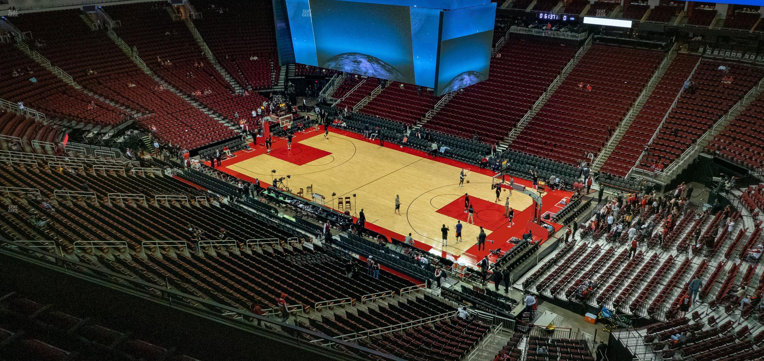 Seating view for Toyota Center Section 423