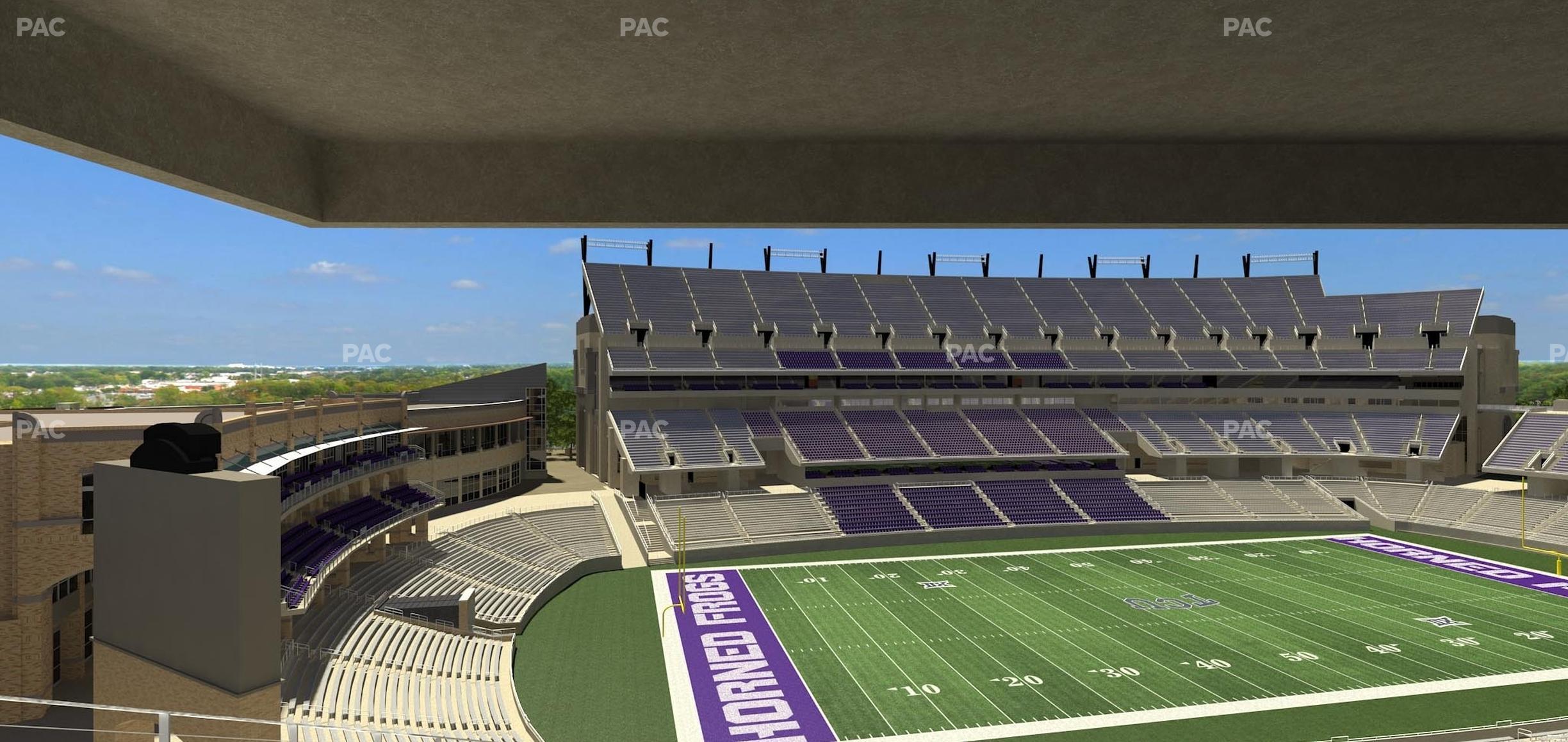 Seating view for Amon G. Carter Stadium Section 238