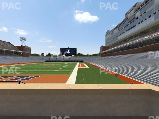 Seating view for Memorial Stadium - IL Section 132