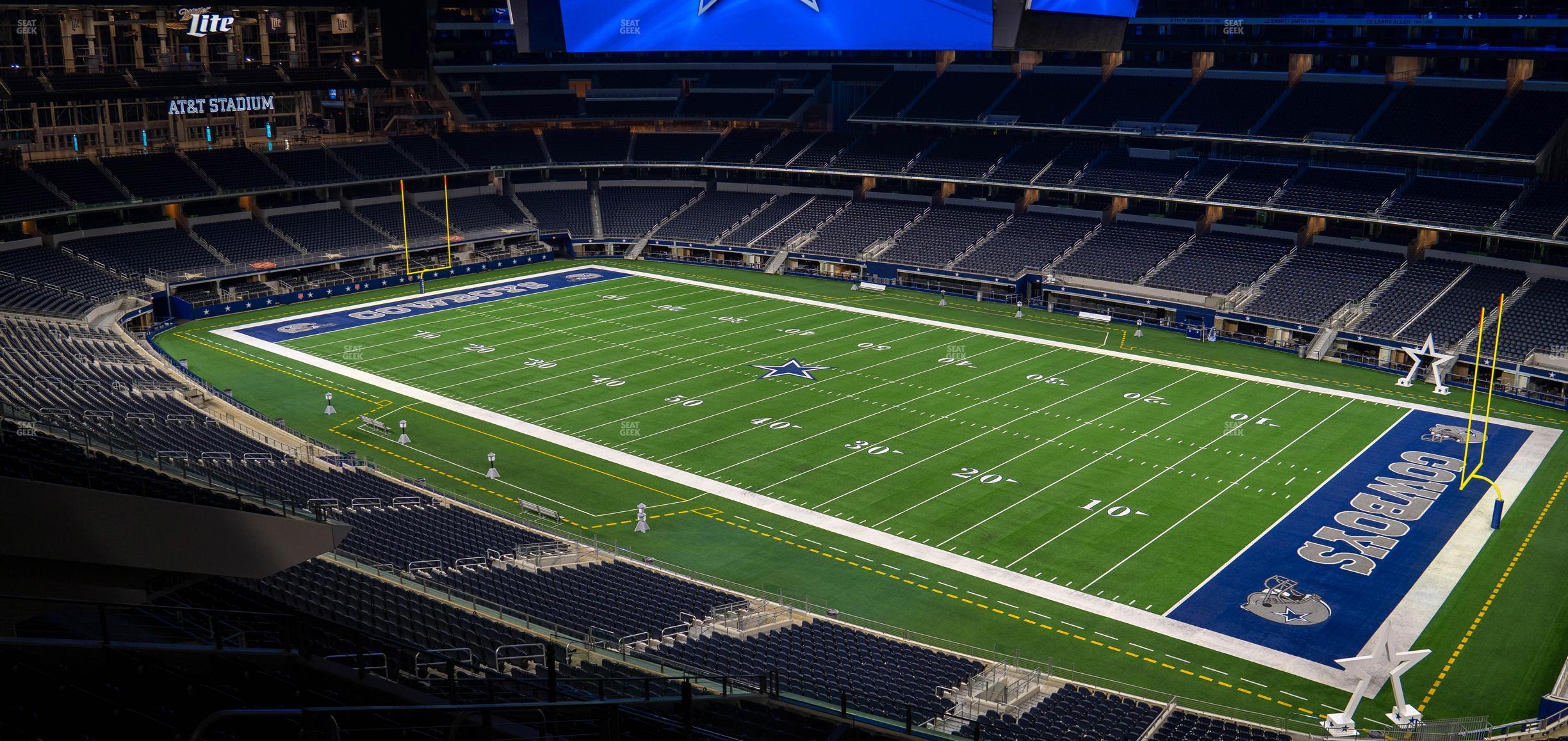 Seating view for AT&T Stadium Section Silver Suite 434