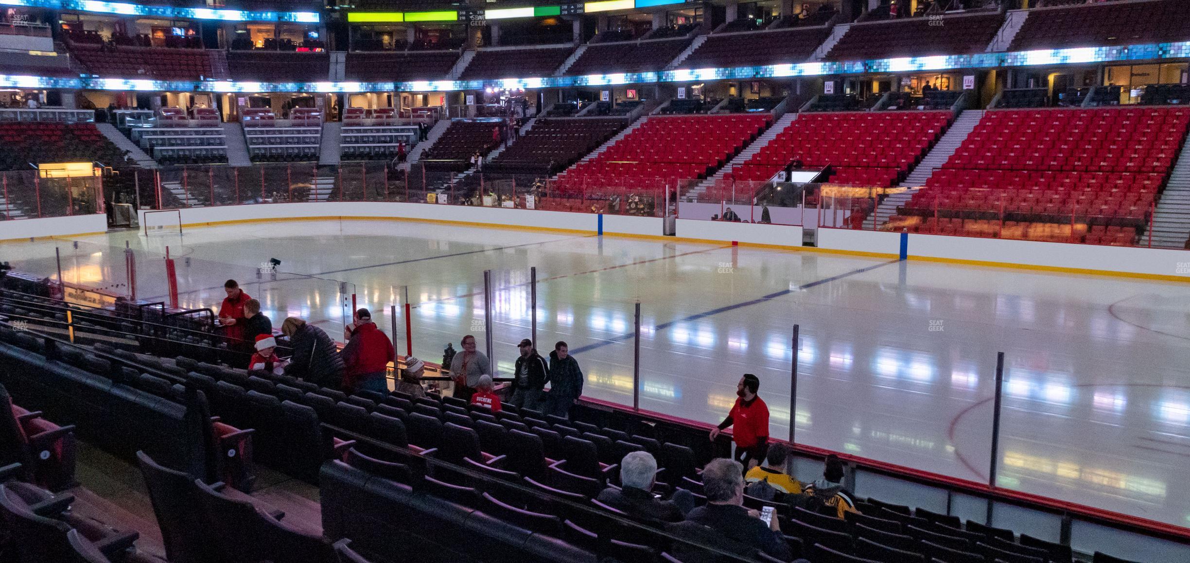 Seating view for Canadian Tire Centre Section 104