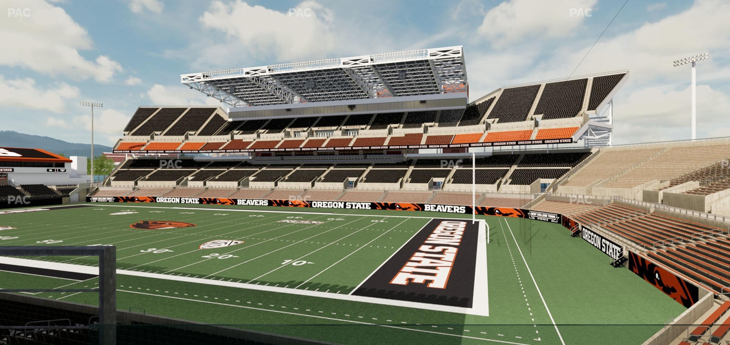 Seating view for Reser Stadium Section West Loge 7