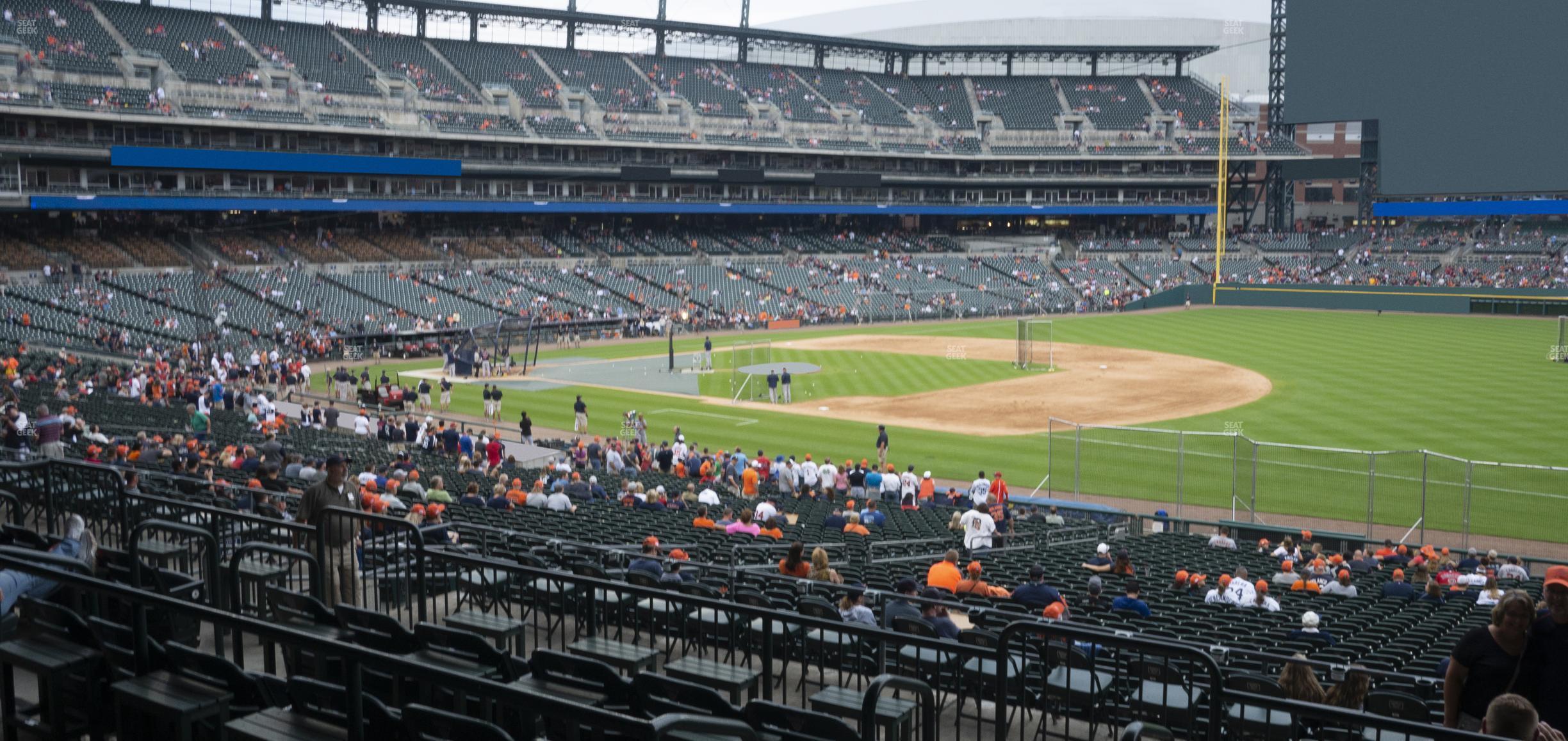 Seating view for Comerica Park Section 117