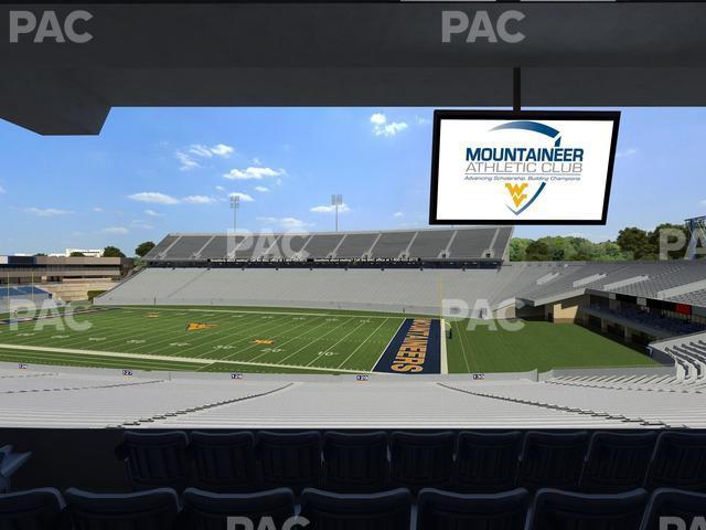 Seating view for Mountaineer Field at Milan Puskar Stadium Section Field Box 71