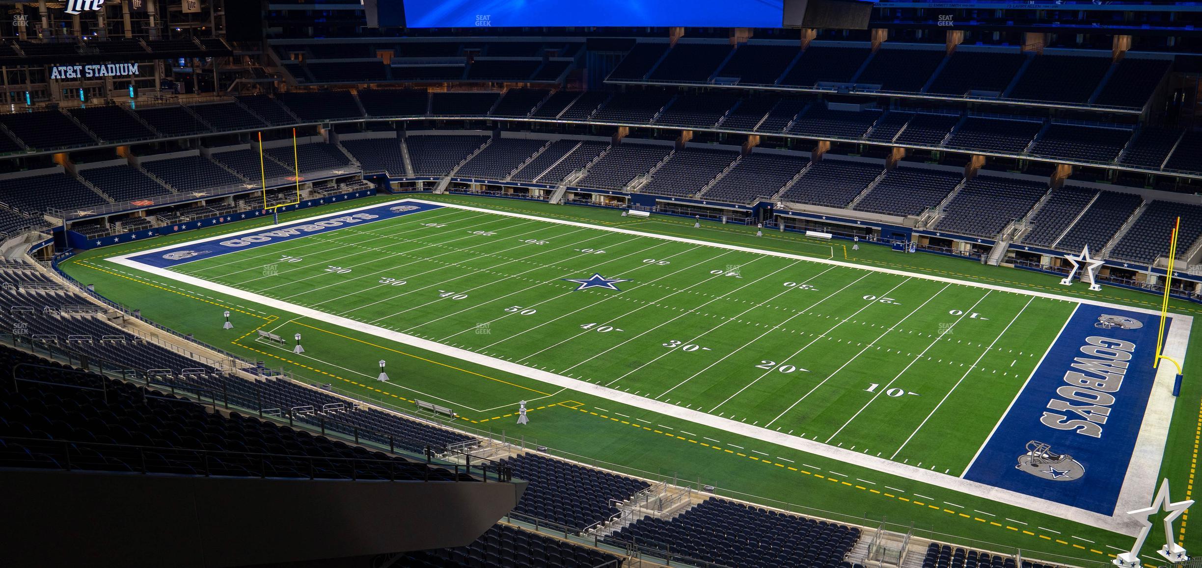 Seating view for AT&T Stadium Section Silver Suite 436