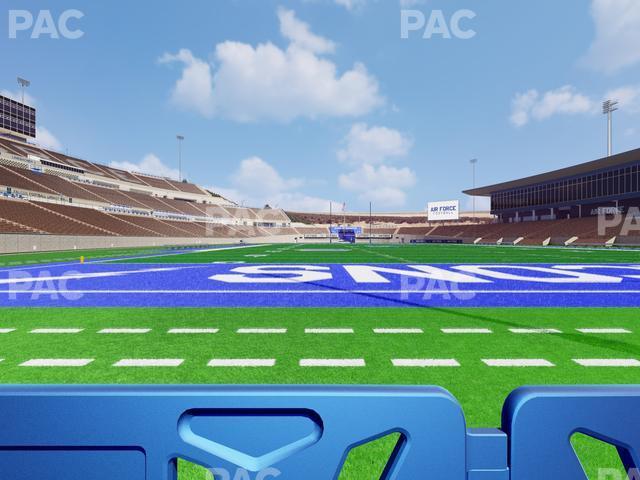 Seating view for Falcon Stadium Section Field Box 8