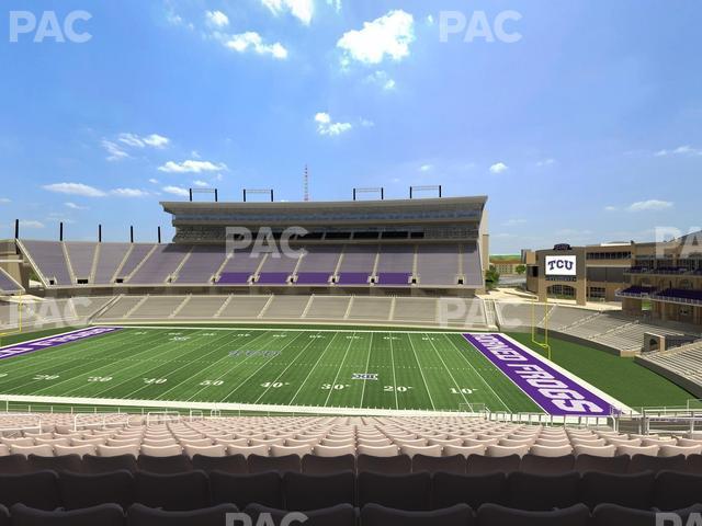 Seating view for Amon G Carter Stadium Section Champions Club 205