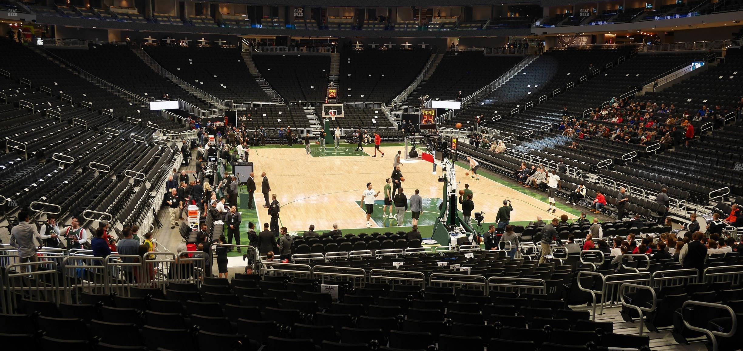 Seating view for Fiserv Forum Section 113