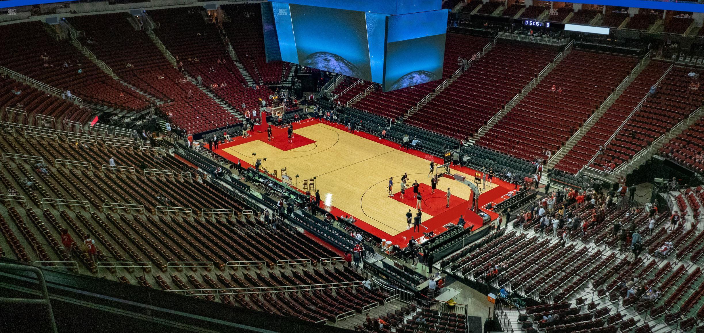 Seating view for Toyota Center Section 422