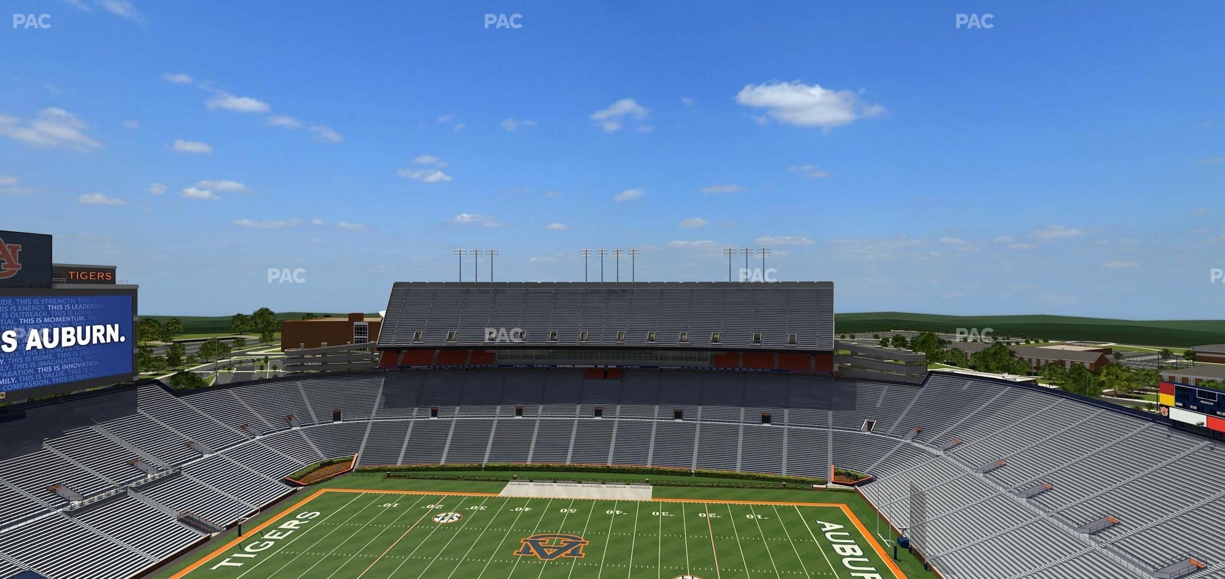 Seating view for Jordan-Hare Stadium Section 108