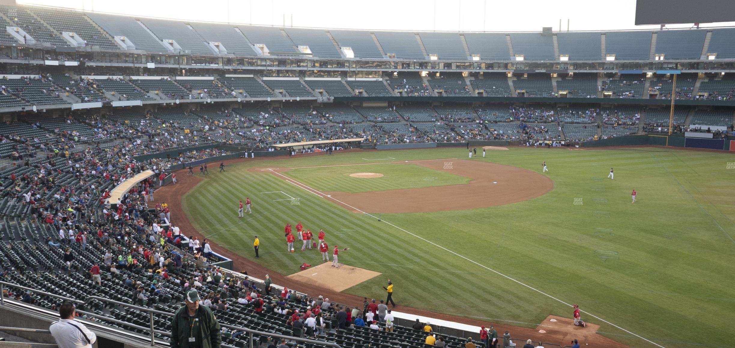 Seating view for Oakland Coliseum Section 205