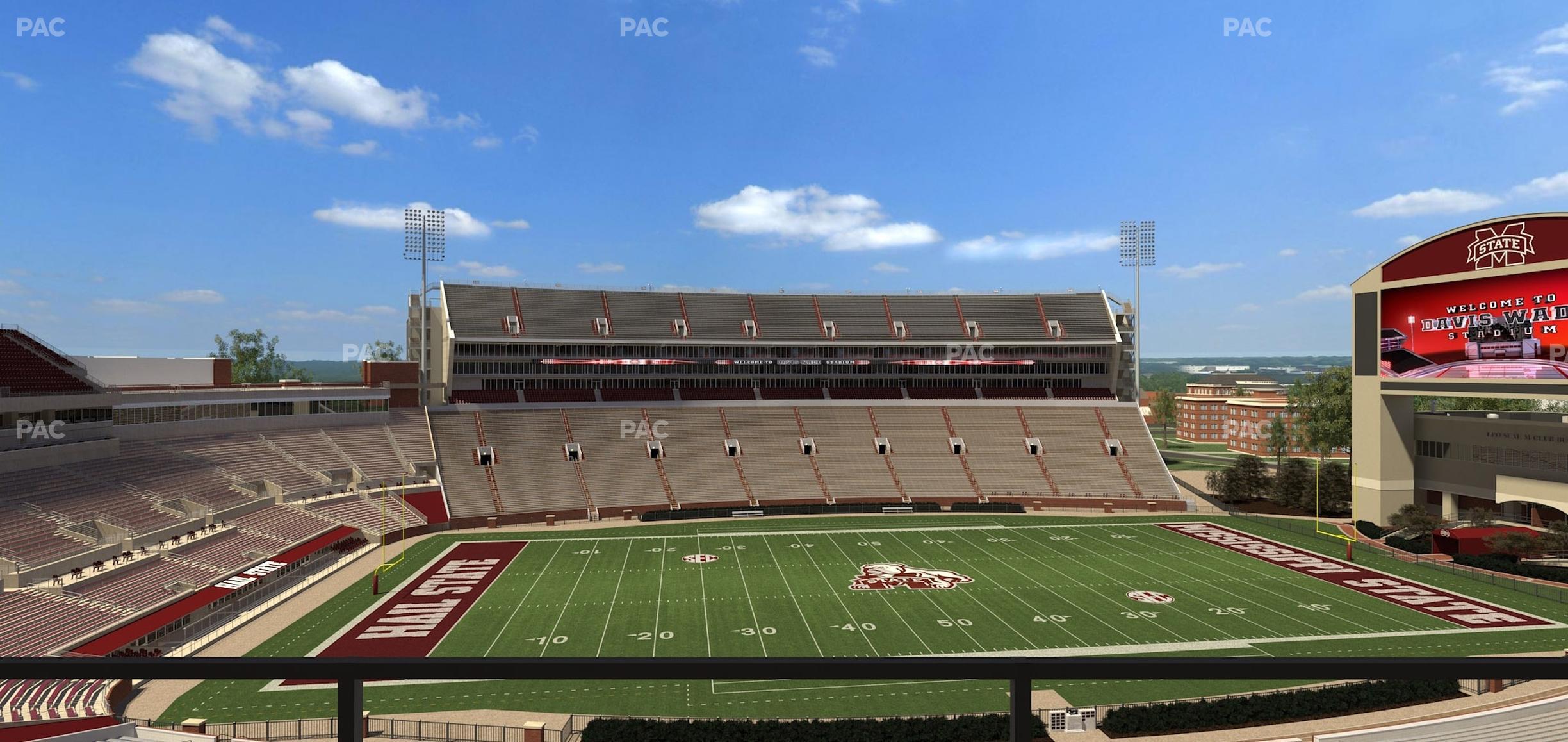 Seating view for Davis Wade Stadium Section 207