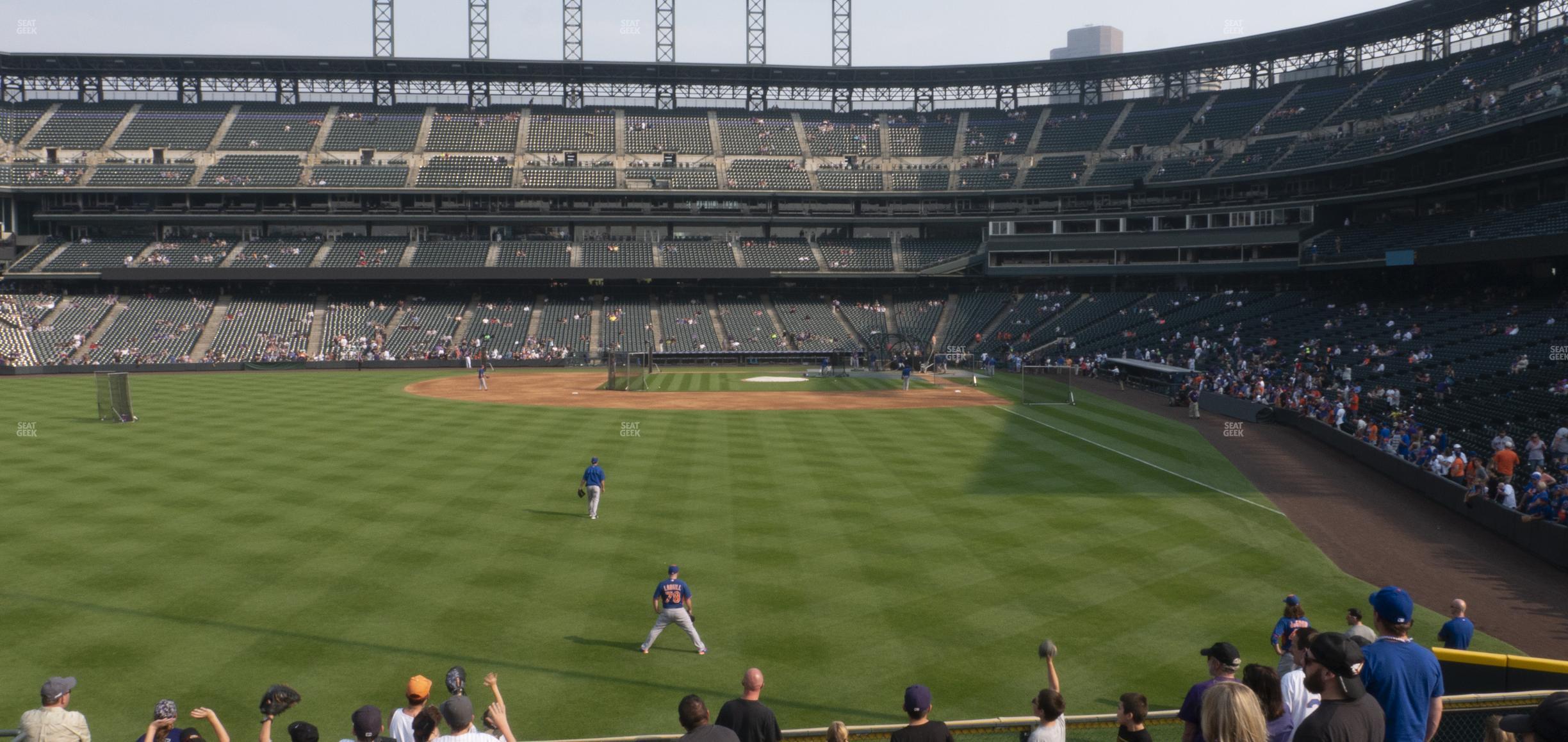 Seating view for Coors Field Section 152