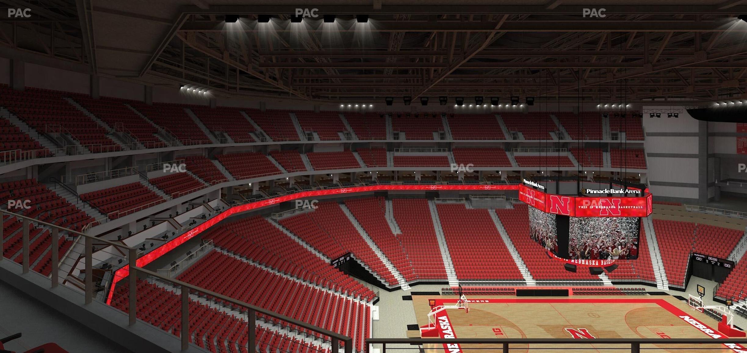 Seating view for Pinnacle Bank Arena Section 306