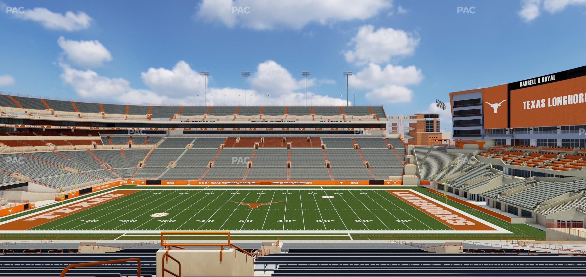 Seating view for Darrell K Royal - Texas Memorial Stadium Section 4