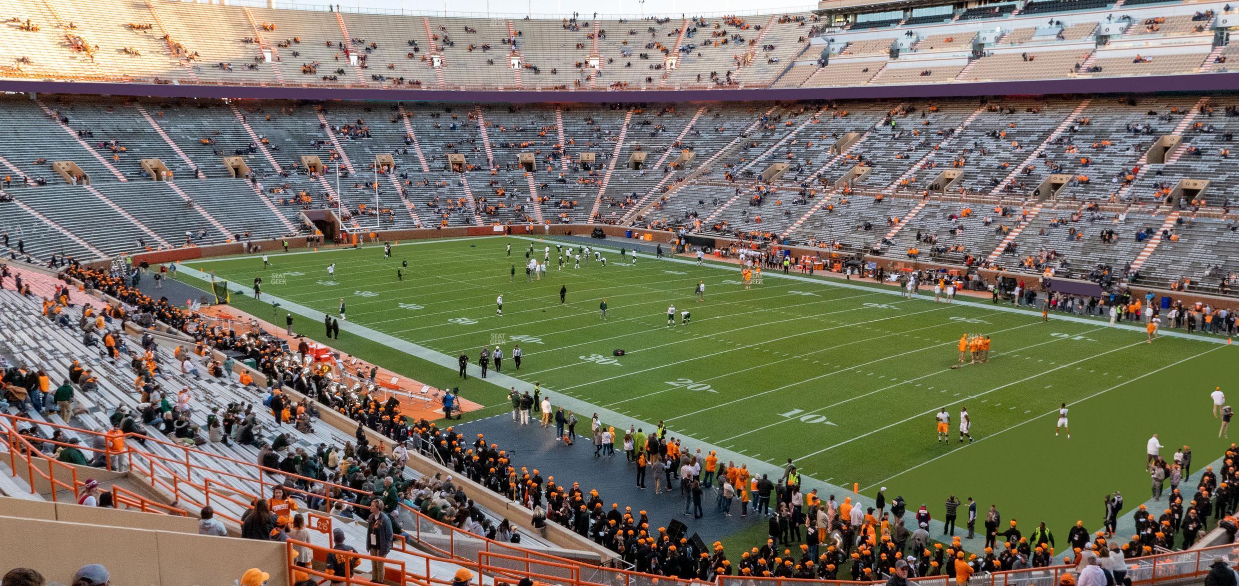 Seating view for Neyland Stadium Section Z 13