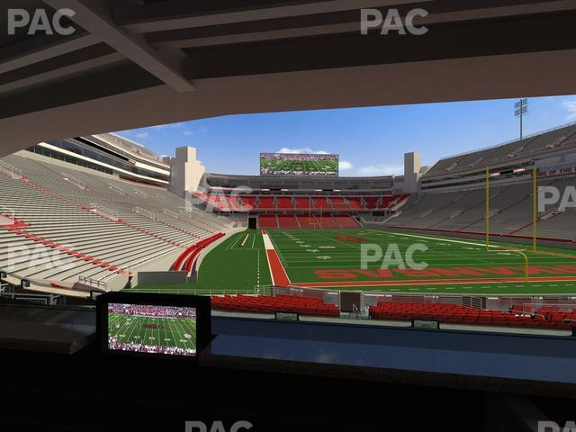 Seating view for Razorback Stadium Section Loge 59