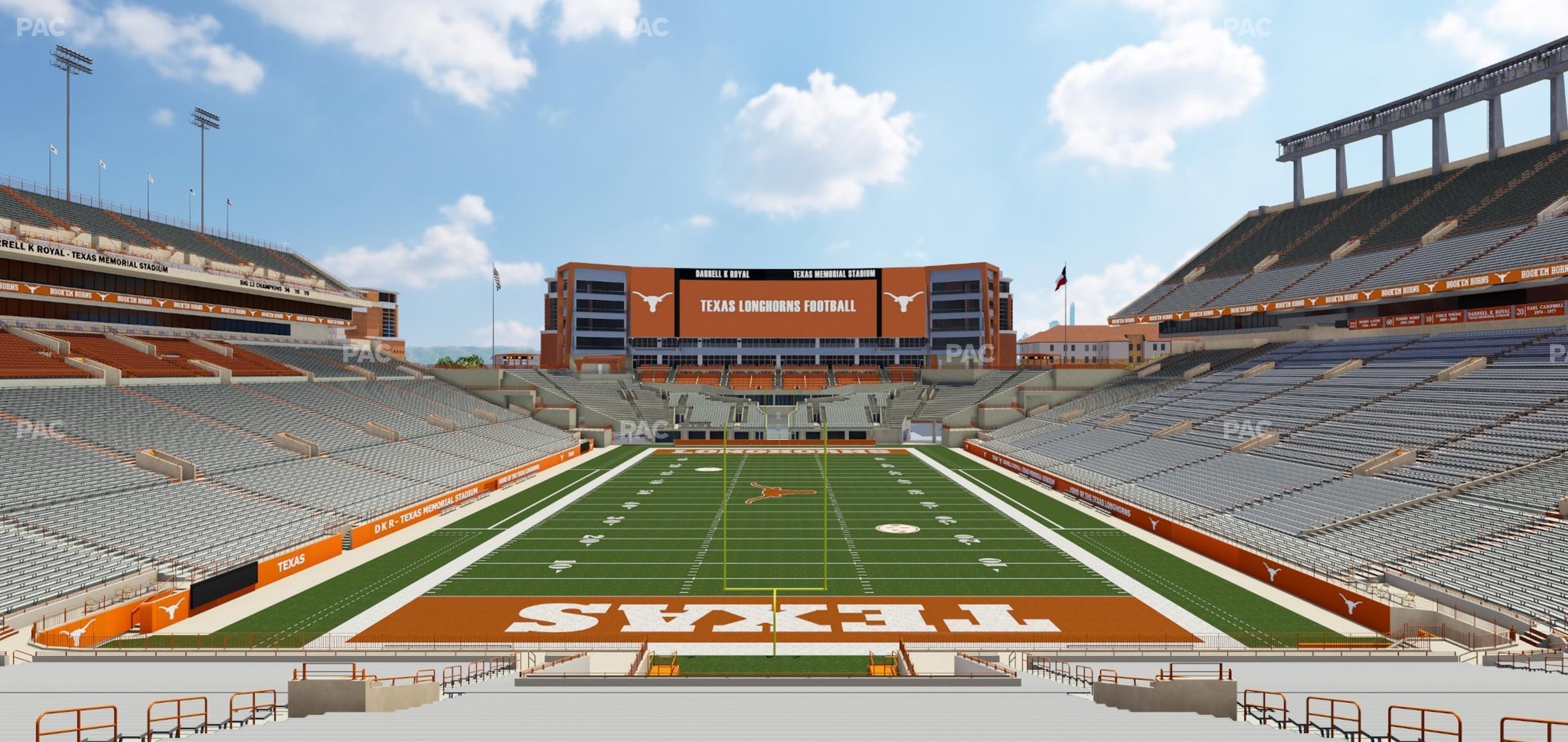 Seating view for Darrell K Royal - Texas Memorial Stadium Section 16