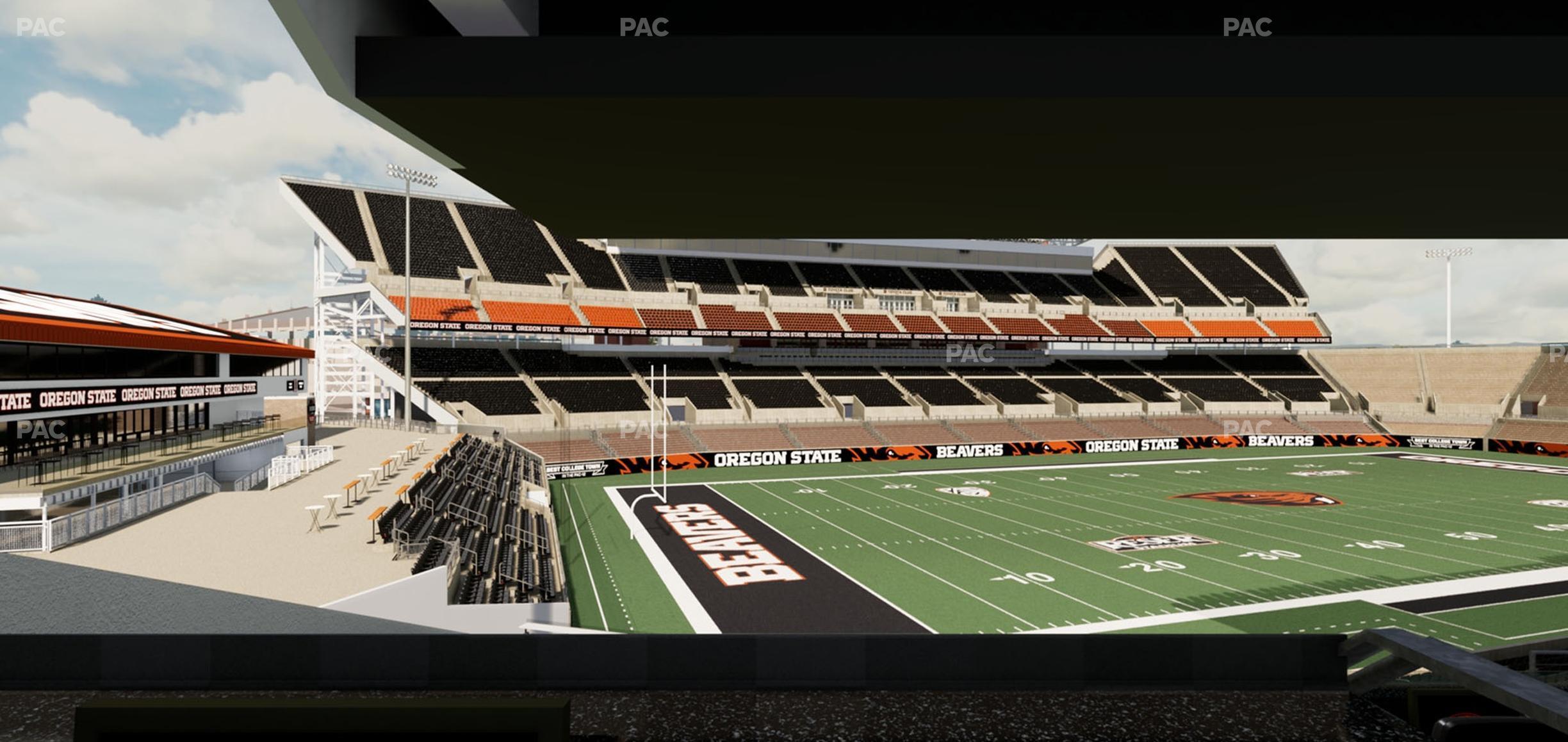 Seating view for Reser Stadium Section West Loge 42