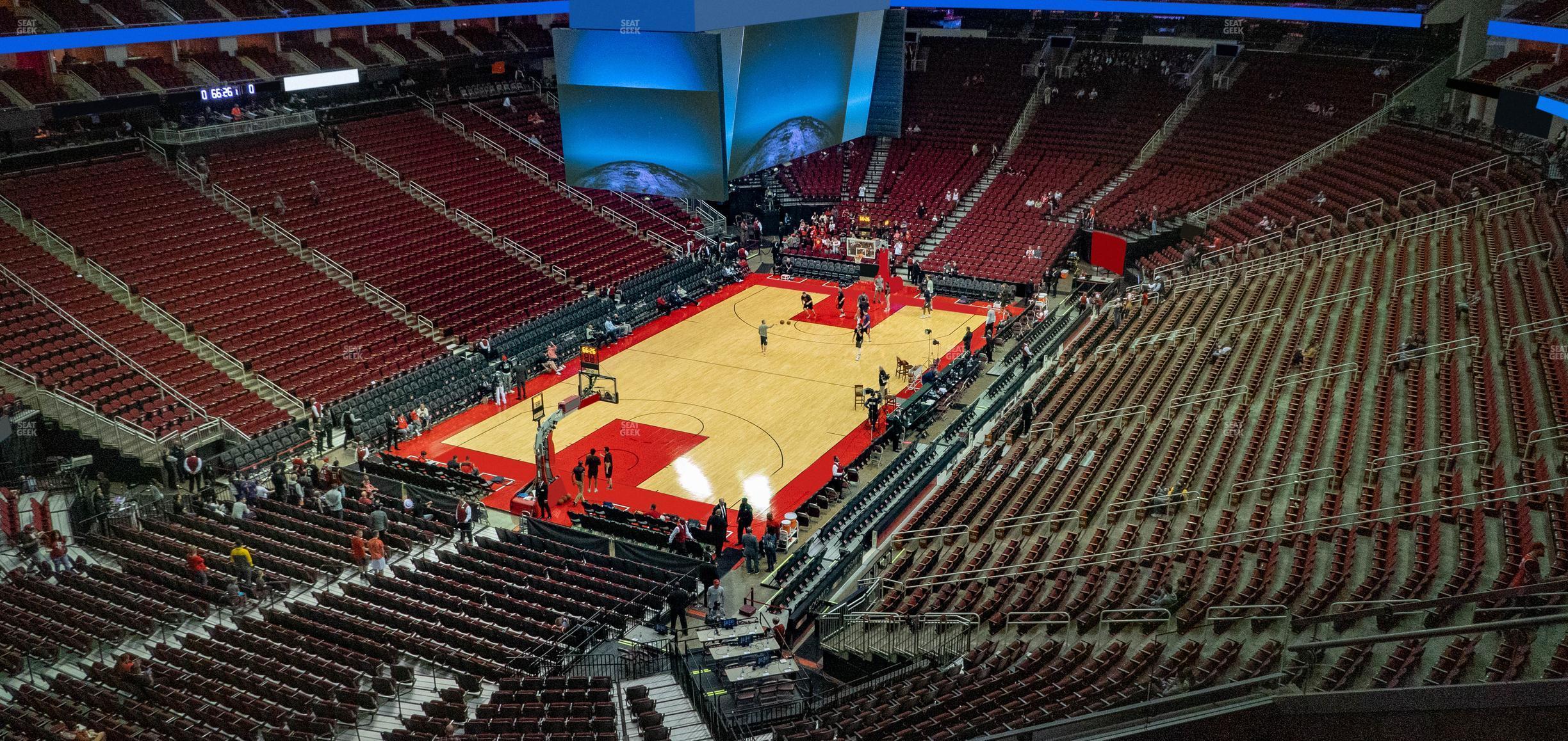 Seating view for Toyota Center Section 432