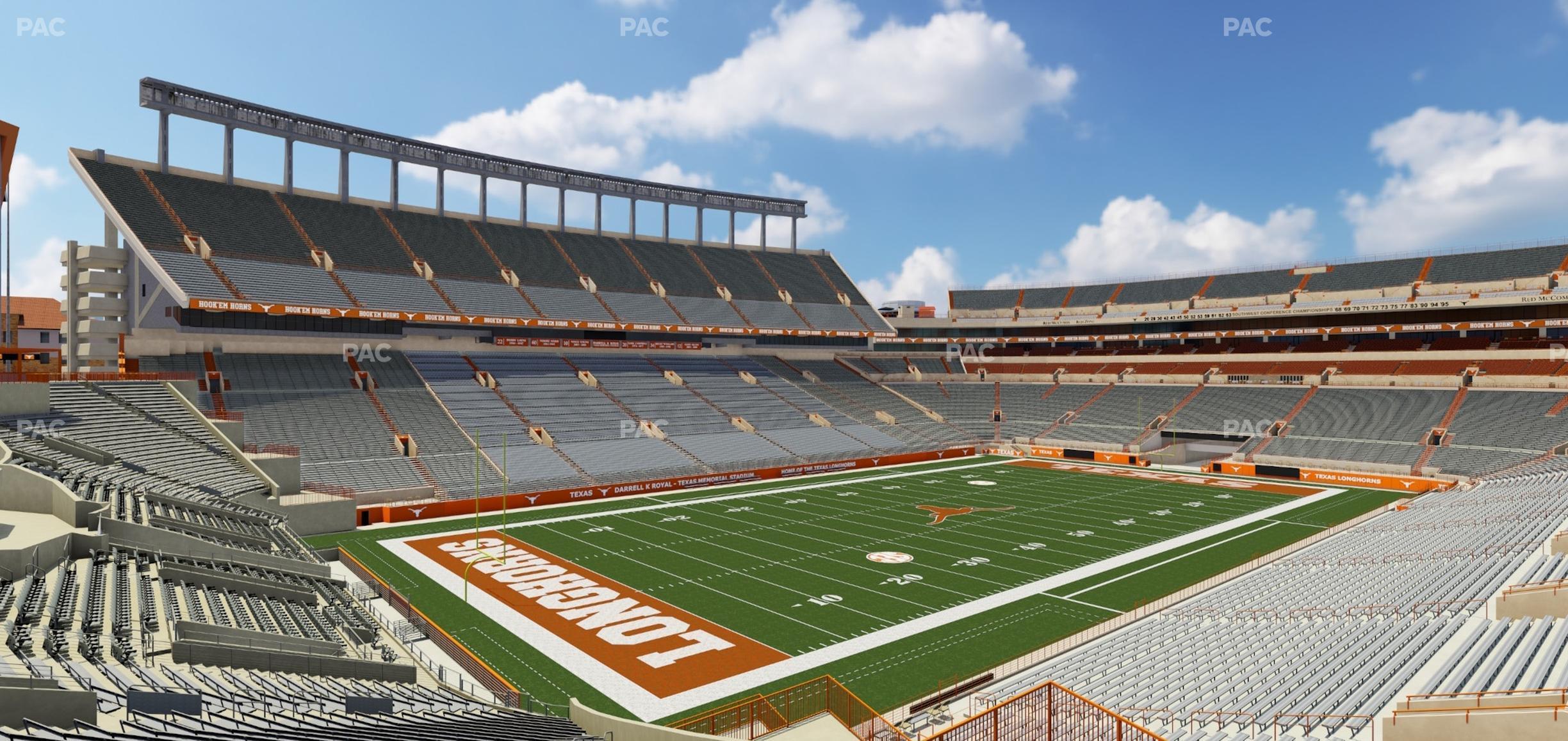 Seating view for Darrell K Royal - Texas Memorial Stadium Section 33