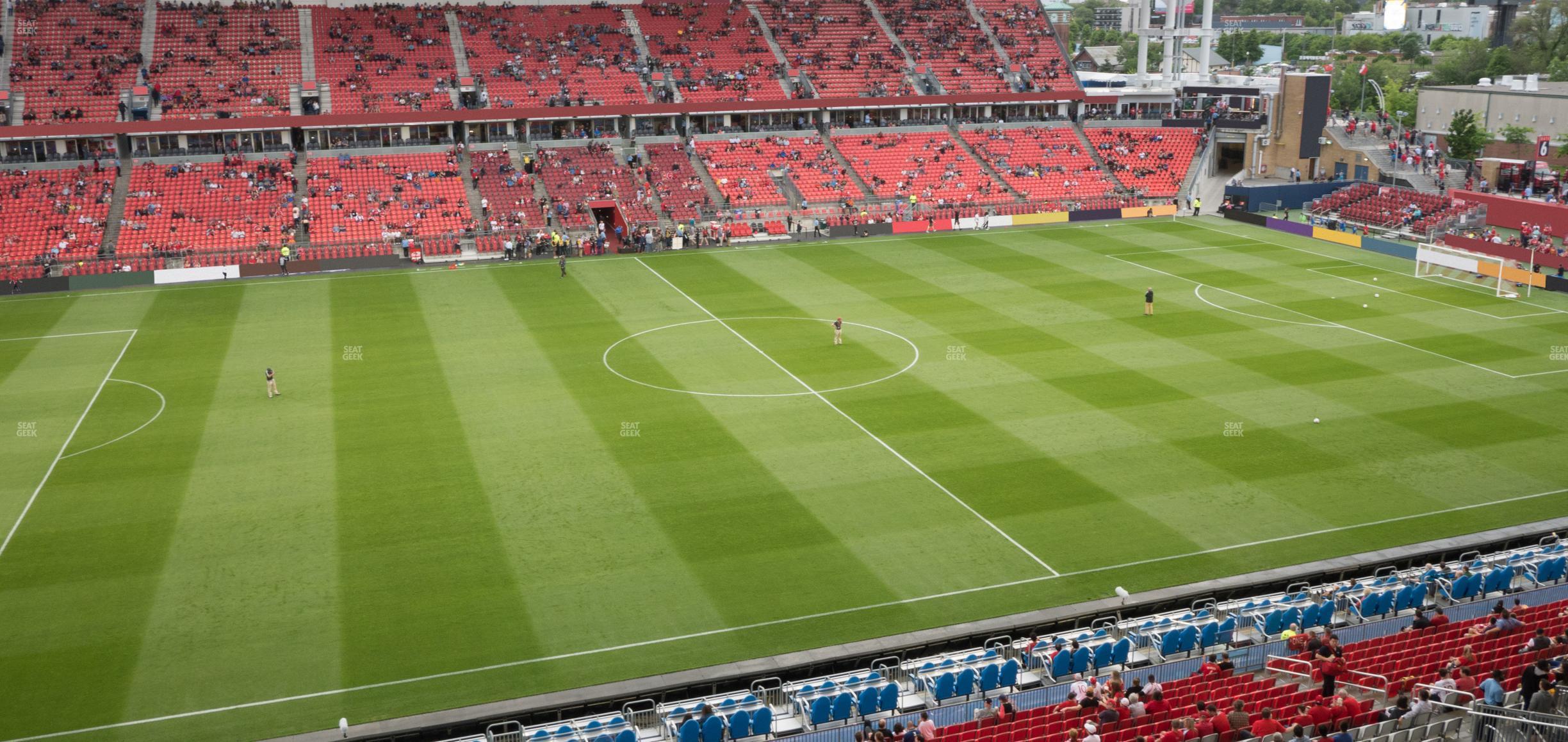 Seating view for BMO Field Section 209