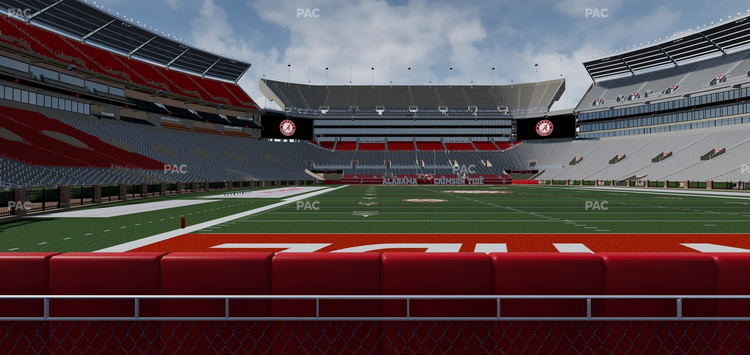 Seating view for Bryant Denny Stadium Section South Field Suite 2