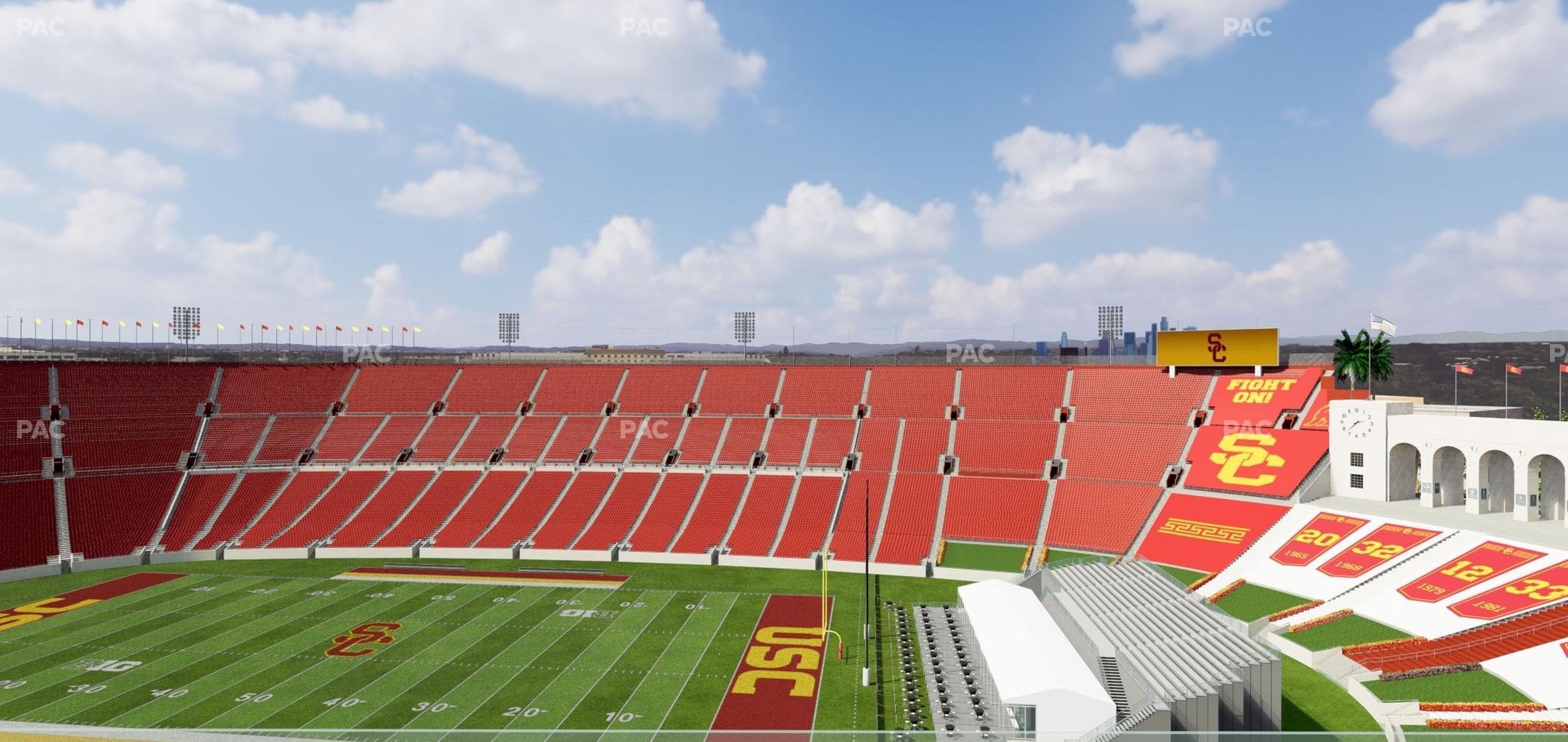 Seating view for Los Angeles Memorial Coliseum Section Suite 501