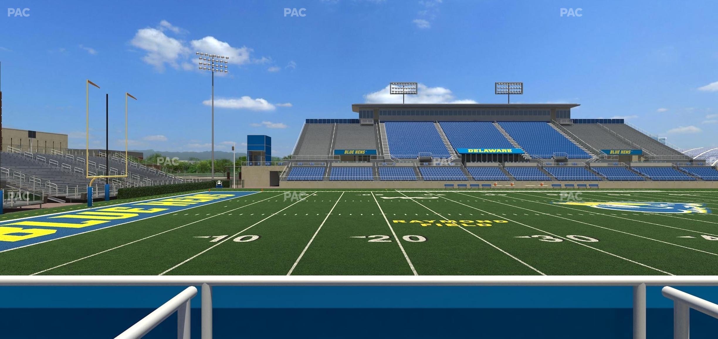 Seating view for Delaware Stadium Section East Box 89