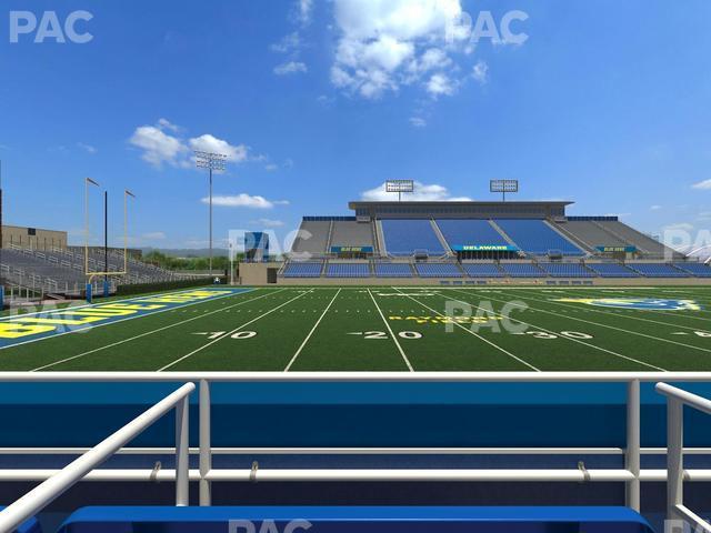 Seating view for Delaware Stadium Section East Box 89